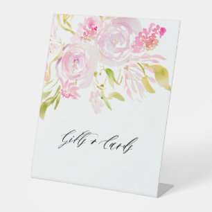 Signe De Table Bouquet de rose aquarelle Cadeaux et cartes