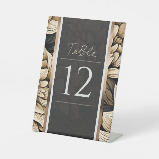 Signe De Table Bouquet d'or et de champagne opulent