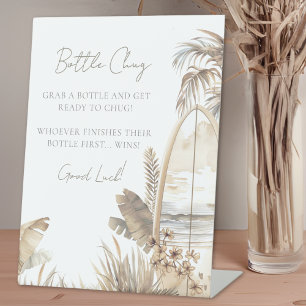 Signe De Table Bouteille Cul Sec Baby Shower de Plage