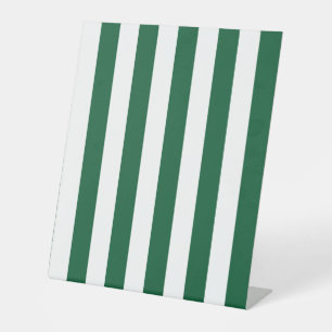 Signe De Table Bouteille vintage classique Vert & Blancs