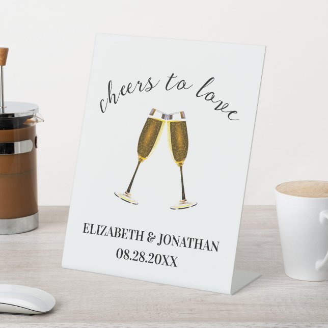 Signe De Table Bravo pour aimer les lunettes de champagne (In SItu)