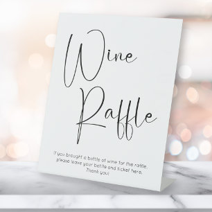 Signe De Table Brochure moderne à vin