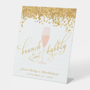 Signe De Table Brunch & Bubbly Fiançailles Brunch