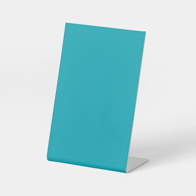 Signe De Table BUDGET Peacock Blue Turquoise Monochrome Mariage (Recto)