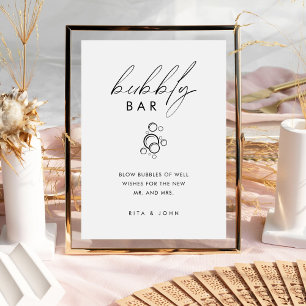 Signe De Table Bulle minimaliste moderne Envoyer hors Mariage de