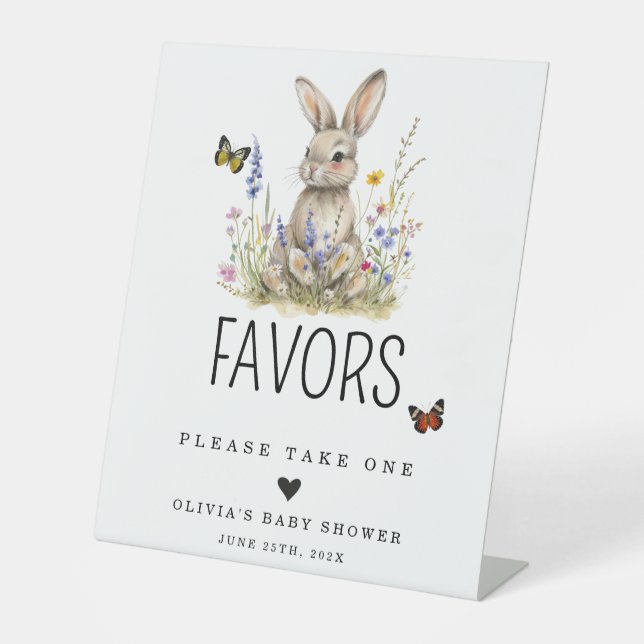 Signe De Table Bunny faveurs Sign (Recto)