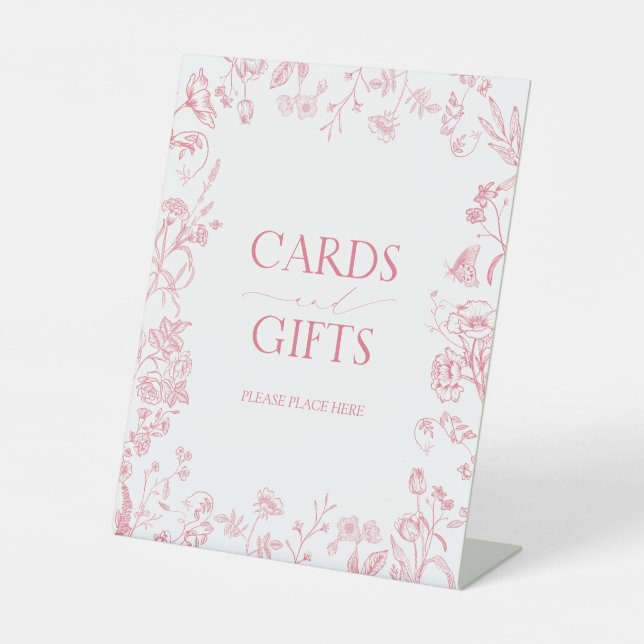 Signe De Table Cadeau de Fête des mariées victorienne rose frança (Recto)