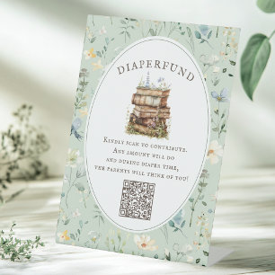 Signe De Table Cadeau de naissance nouveau chapitre pour un fonds