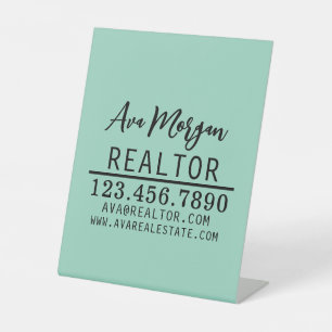 Signe De Table Cadeau personnalisé pour agent immobilier