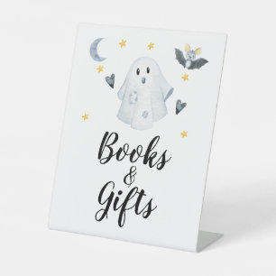 Signe De Table Cadeaux de Baby shower Halloween Ghost Little Boo