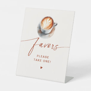 Signe De Table Cadeaux de café pour la douche de mariée