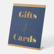Cadeaux et Cartes d'Anniversaire Chic Élégant Navy