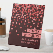Cadeaux et Cartes d'anniversaire Confettis Rouge N
