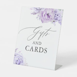 Signe De Table Cadeaux et cartes Dusty Purple Floral Mariage
