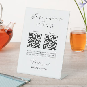 Signe De Table Caisse de lune de miel Symbole de mariage Réceptio