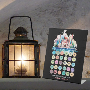 Signe De Table Calendrier ramadan personnalisé de 30 jours