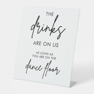 Signe De Table Calligraphie Boissons Mariages Sont Sur Nous
