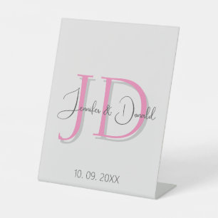 Signe De Table Calligraphie classique tendance monogramme