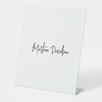 Calligraphie minimaliste moderne