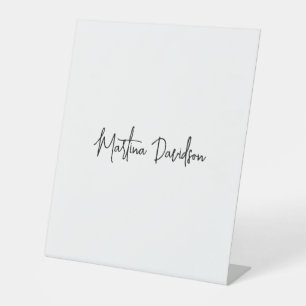Signe De Table Calligraphie minimaliste moderne