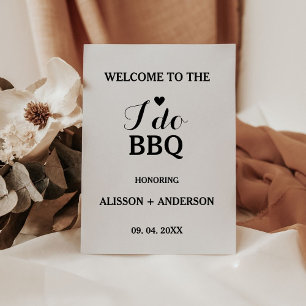 Signe De Table Calligraphie moderne i do barbecue douche nuptiale