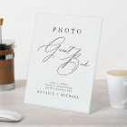 Calligraphie noir et blanc Mariage Photo Livre d'o