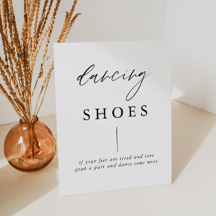 Signe De Table Calligraphie rustique Élégante Mariage Chaussures 