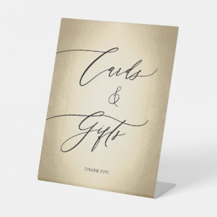 Signe De Table Calligraphie Script Gold Cartes & Cadeaux Mariage