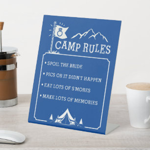 Signe De Table Camp Bachelorette 8X10