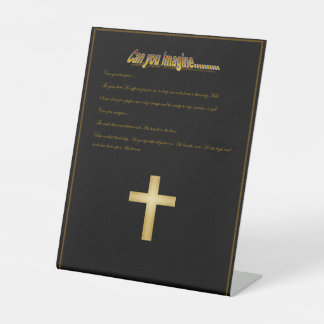 Signe De Table Can You Imagine - Pedestal Sign
