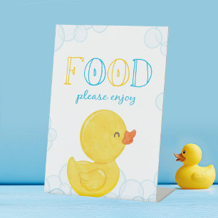 Signe De Table Canard en caoutchouc Anniversaire ou Baby shower F