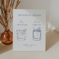 CAPE COD Mariage Bleu Côtier Signature Boissons