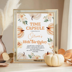 Signe De Table Capsule Temporelle pour le Premier Anniversaire de