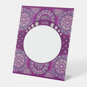 Signe De Table Cardinal Red Rosace