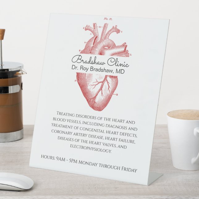 Signe De Table Cardiologie Médicale du coeur anatomique (In SItu)