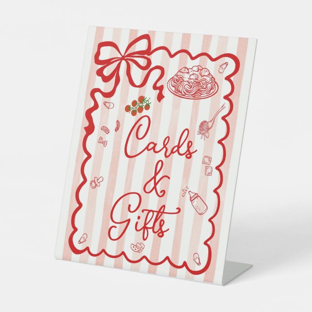 Signe De Table Cards & Gifts Bow Theme (Recto)