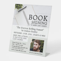 Carnet & stylo, Écrivains Livre Signer Publicité