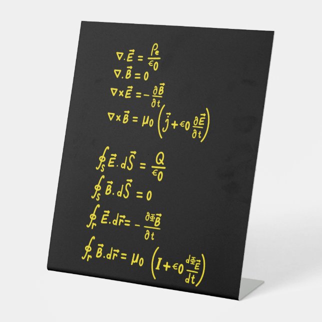 Signe De Table Carré de formule physique Invitation Sticker (Recto)