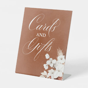 Signe De Table Carte de mariage et cadeaux Boho en terre cuite mo