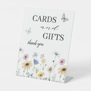Signe De Table Carte de mariage et cadeaux floraux Fleurs sauvage
