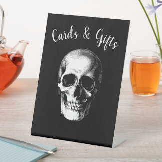 Signe De Table Carte de mariage gothique du crâne Signet cadeau