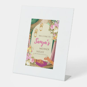 Signe De Table carte de mehndi