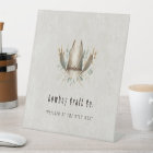 Carte de visite occidental casquette Cowboy