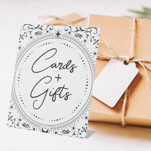 Signe De Table Carte Tarot   Mariage nuptial   B+W Cartes/Cadeaux