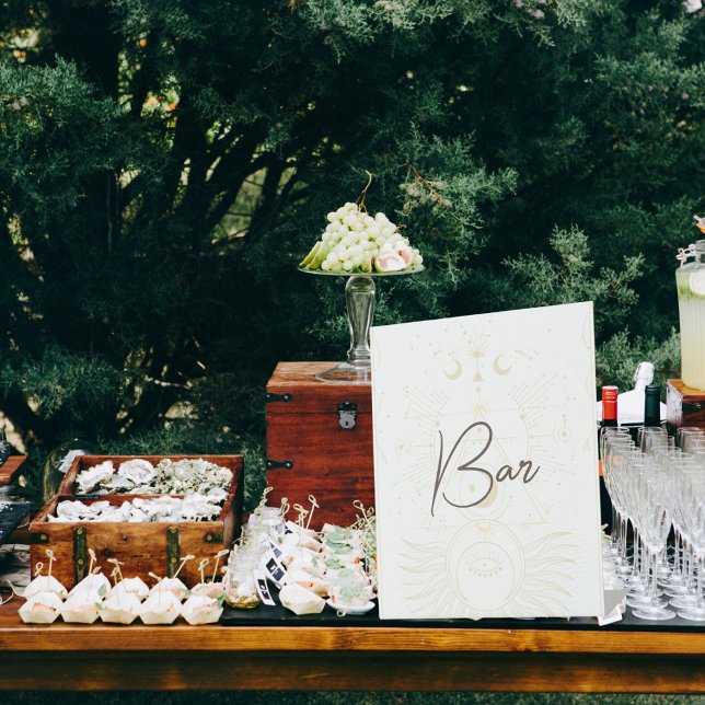 Signe De Table Carte Tarot | Mariage nuptial | Barre neutre (Créateur téléchargé)