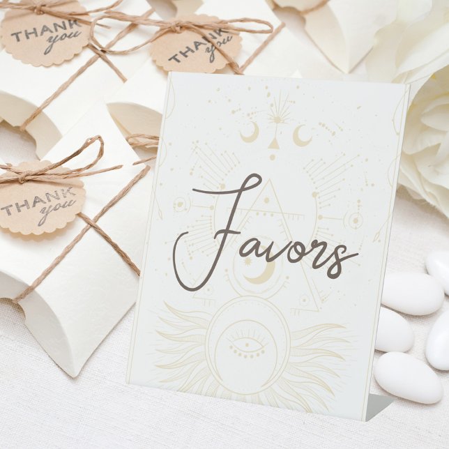 Signe De Table Carte Tarot | Mariage nuptial | Faveurs neutres (Créateur téléchargé)