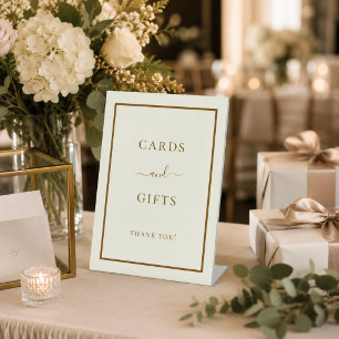 Signe De Table Cartes cadeaux fête ivoire