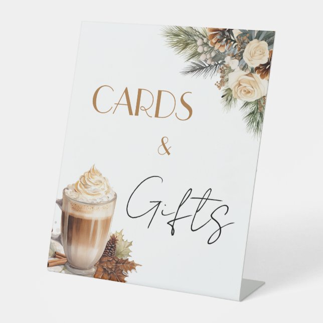 Signe De Table Cartes & Cadeaux Fleurs Café Mariage  (Recto)