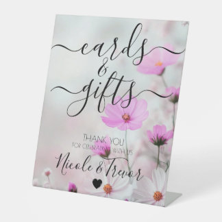 Signe De Table Cartes & Cadeaux Fleurs Roses Noms Personnalisés