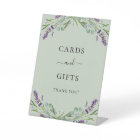 Cartes cadeaux lavande violette florale eucalyptus